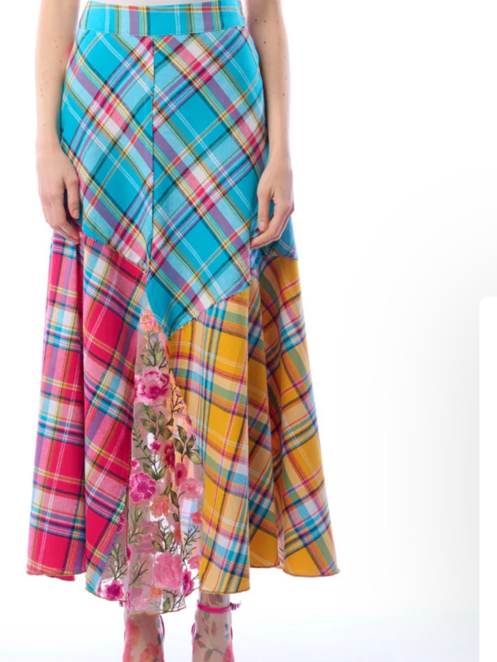 NWT Aratta Silent Journey- Dulce Plaid Skirt - Picture 6 of 15